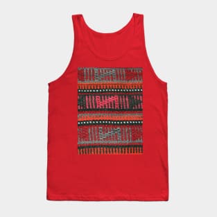 red gray black abstract minimal minimalistic stylish modern texture antique carpet photo, For custom orders please DM me. Tank Top